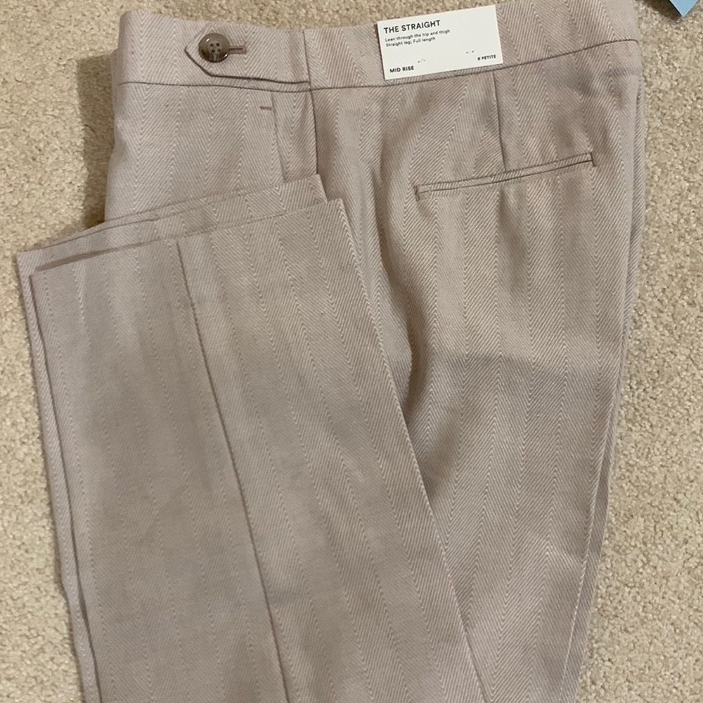 Ann Taylor 8P linen tan pants